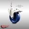 Service Caster 4 Inch 316SS Solid Polyurethane Swivel 3/8 Inch Stem Caster Total Lock Brake SCC SCC-SS316TSTTL20S414-SPUS-381615 - alternate 3